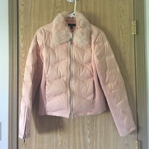 Bebe Fur trim blush jacket