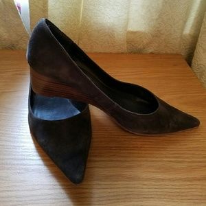 As Is* Aldo Brown suede wedges size 10