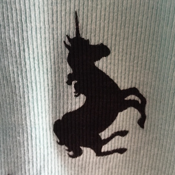 Unicorn Racerback Tank Top Mint Green NWOT - Picture 4 of 4