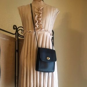 Coach Scooter Black Leather Cross-body