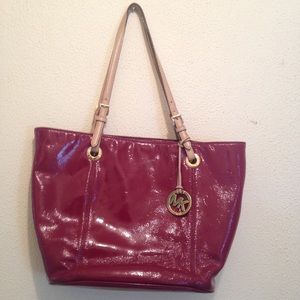 Michael Kors burgundy tote