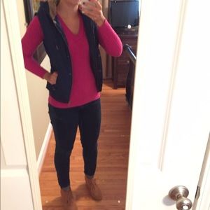 Navy blue AE puffer vest