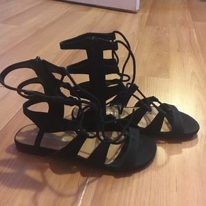Lace-up gladiator sandals