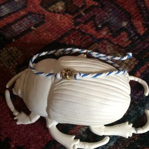 Vanities adjustable skull bracelet