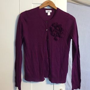 Eggplant Cardigan sweater