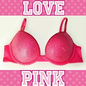 NWOT Vs PINK Sequin Pushup Bra