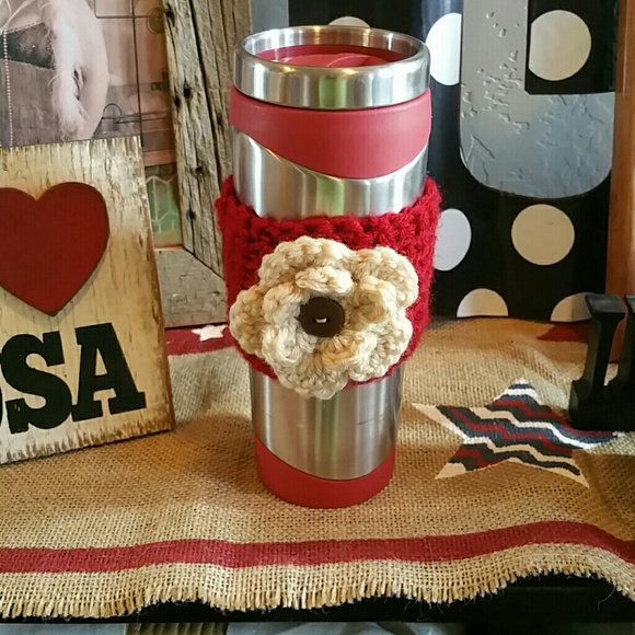 Crochet coffee coozie