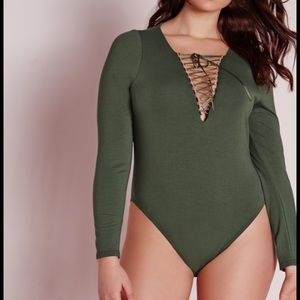 PLUS SIZE TIE UP BODY SUIT😍😍