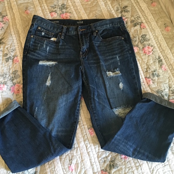 a.n.a Boyfriend Distressed Capris