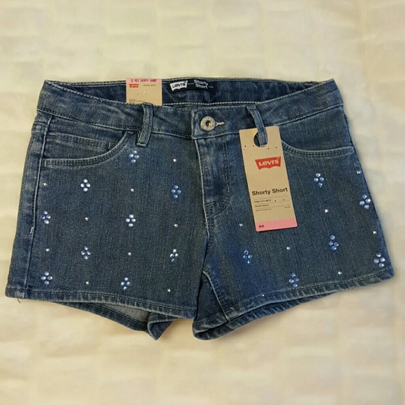 NWT Levi's girl's denim shorts
