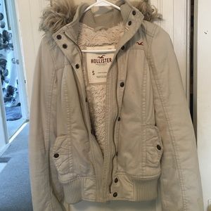 Hollister hooded bomber jacket- so cute for fall!