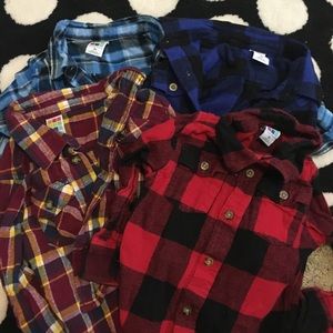 Flannel shirts