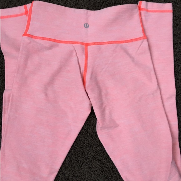 Coral Lululemon leggings - Picture 2 of 2