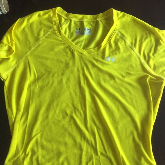 Yellow Under Armour shirt