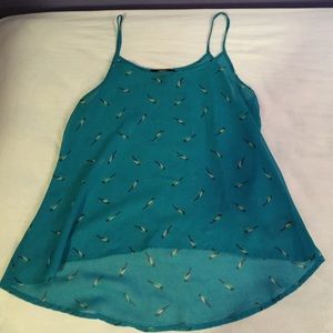 Teal top from Forever 21.