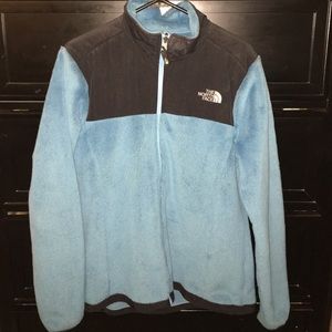 Womens Aqua Northface Fleece