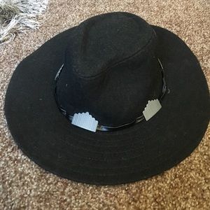 Trendy black vintage style hat