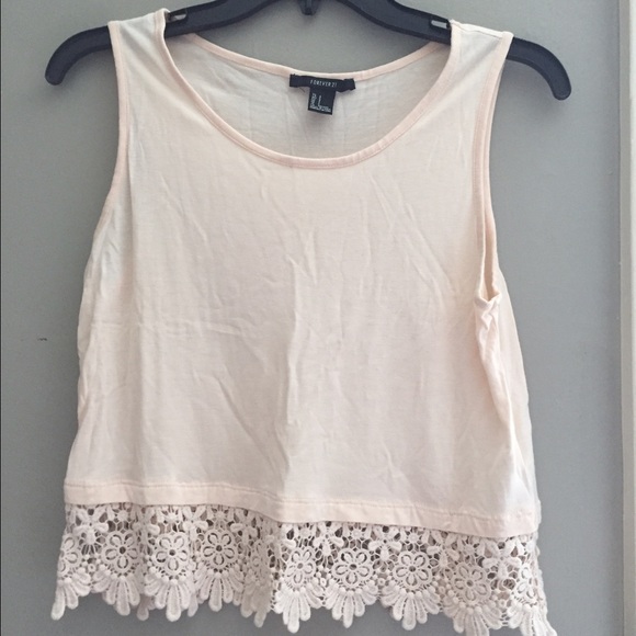 Peach crop top