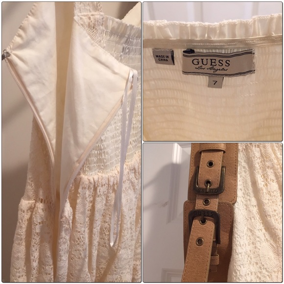 Guess lace dress with belt - Picture 2 of 4