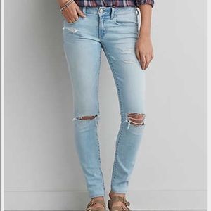 American Eagle Skinny Glacier Crush Jeans