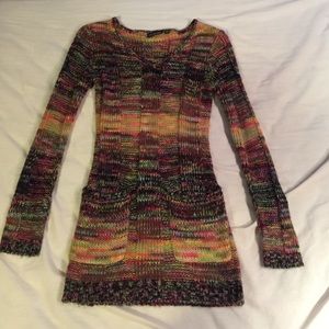 Fall colored sweater dress