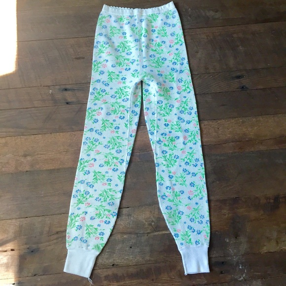 Vintage flower long johns