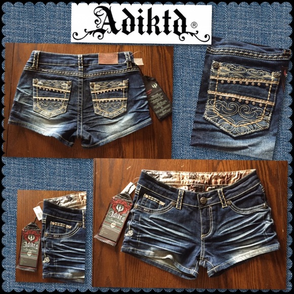 Adiktd Low Rise Shorts BNWT Size 0 - Picture 2 of 4