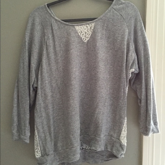 Target sweatshirt lace backing