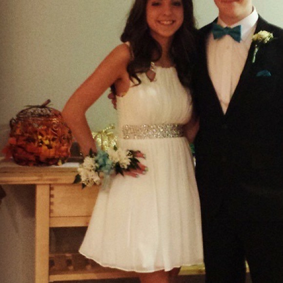 Gorgeous white homecoming dress