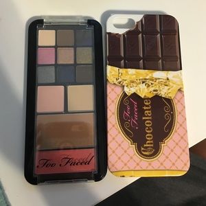 Too Faced Candy Bar Palette and Phone Case