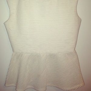 Forever 21 medium sized white peplum shirt