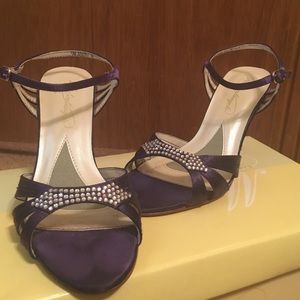 Purple formal shoes