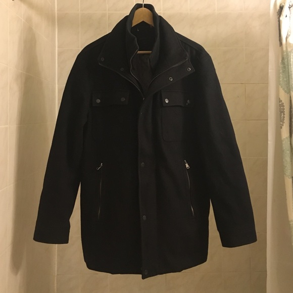 Calvin Klein Wool Men's Peacoat