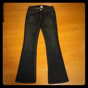 True religion boot cut blue jeans