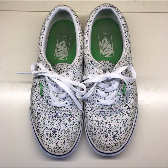 Vans Era Speckle White & Green/Purple/Black
