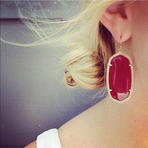 Dark Red/Maroon Danielle Kendra Scott Earrings