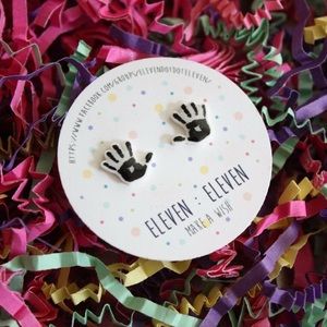 Skyrim Dark Brotherhood Hand Stud Post Earrings