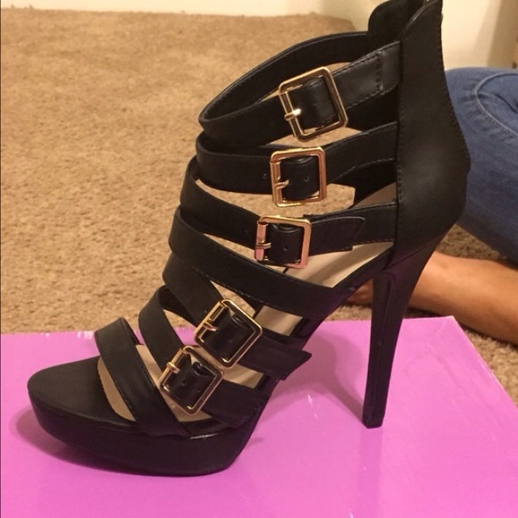 Strapped heels