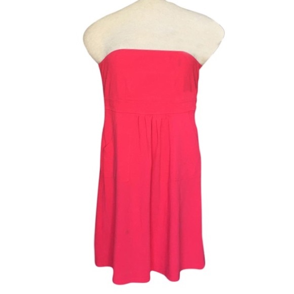 J.Crew Hot Pink Barbie Strapless Dress