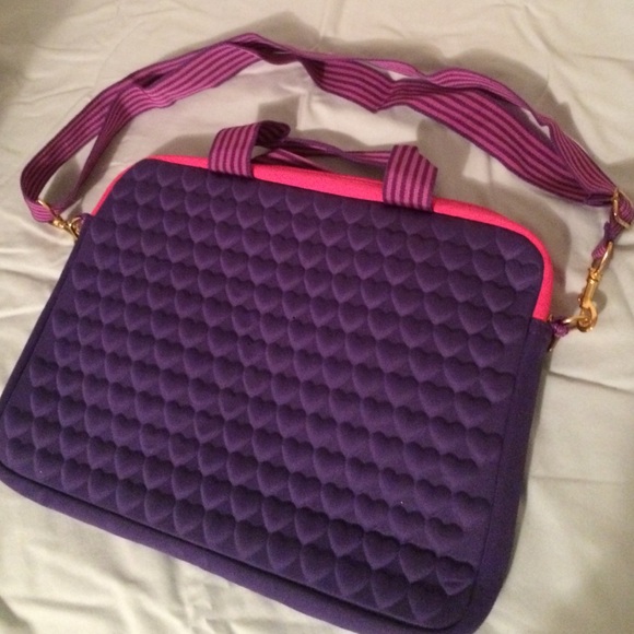 Pink and Purple Laptop Bag