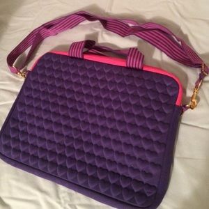 Pink and Purple Laptop Bag