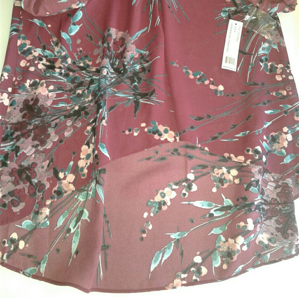 Floral High-Low Tunic - Picture 4 of 5
