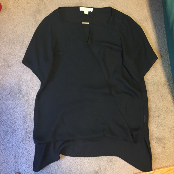 Michael Kors Black Chiffon Blouse