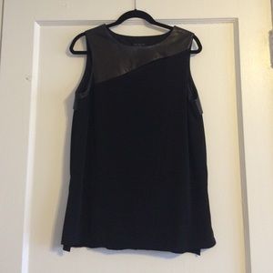 Rag & Bone Leather Inset Tank