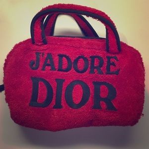 Dior Terry Cloth Cosmetic Bag