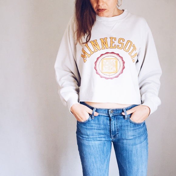 vintage tops university of minnesota crew neck poshmark university of minnesota size