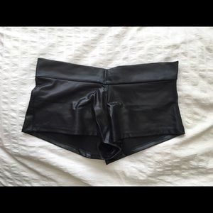 Black rave shorts