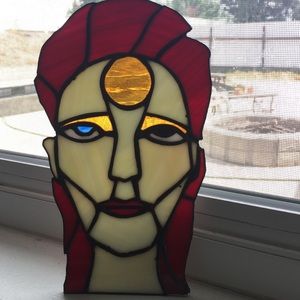David Bowie stained glass