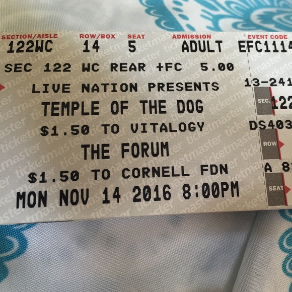 Temple of the dog tickets
