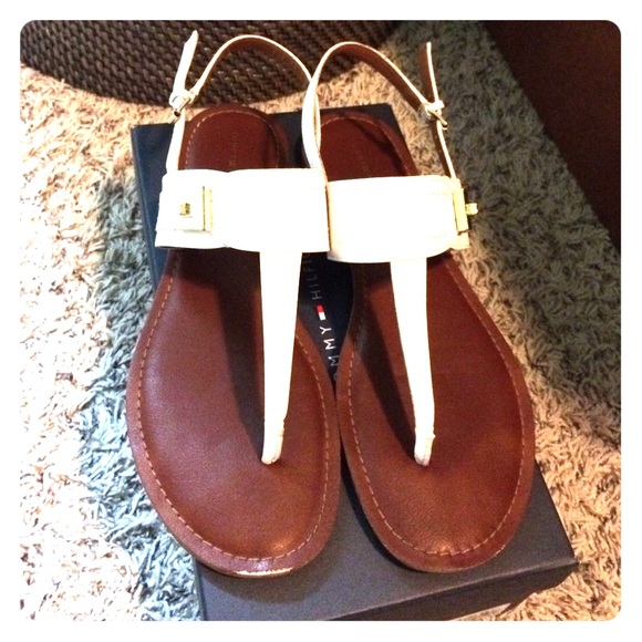 Tommy Hilfiger White Sandals